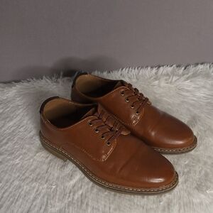 Nordstrom No Jaxon PU Shoes Brown Boys Size 3M